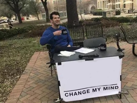 Change My Mind meme about Tailored Athlete