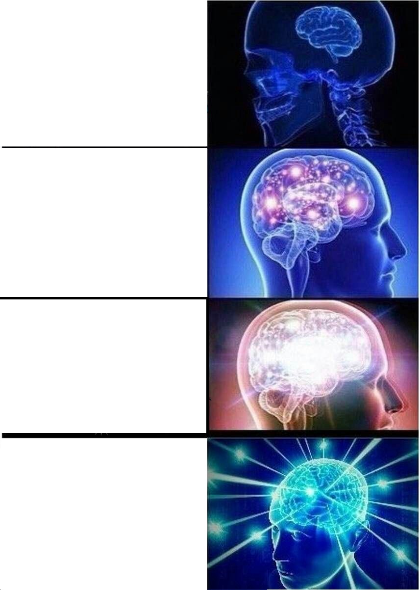Expanding Brain meme about Tailored Athlete